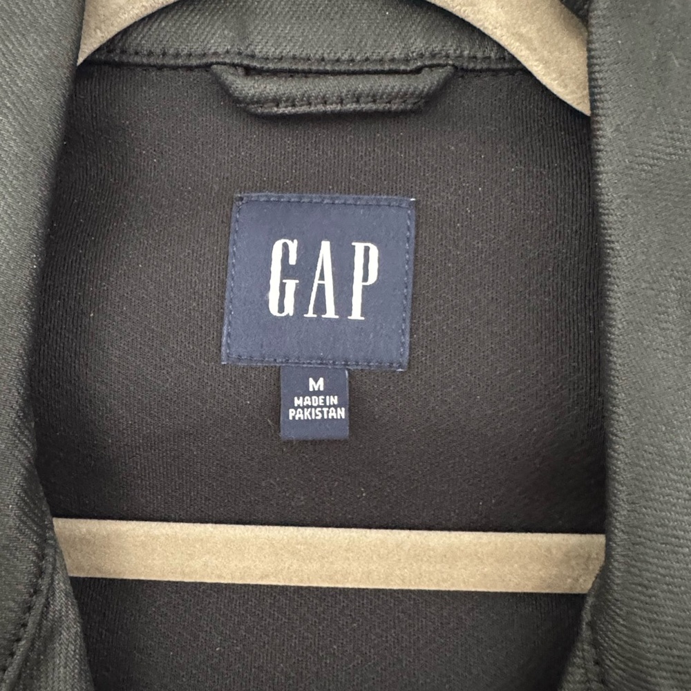 GAP Zac Posen Black Leather Jacket Classic Moto NWT. SIZE MEDIUM. ๐ค - Picture 8 of 9